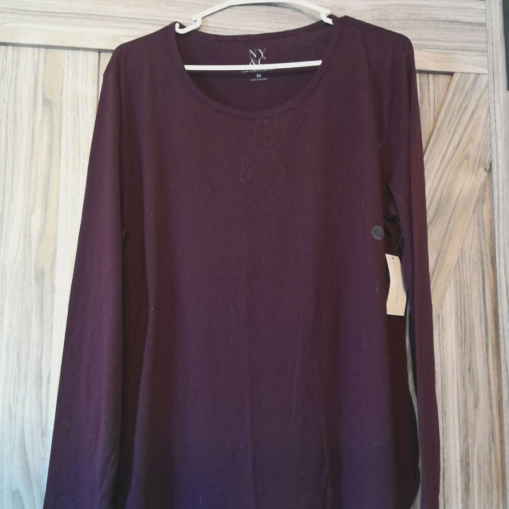 NWT Maroon Long Sleeve T-shirt